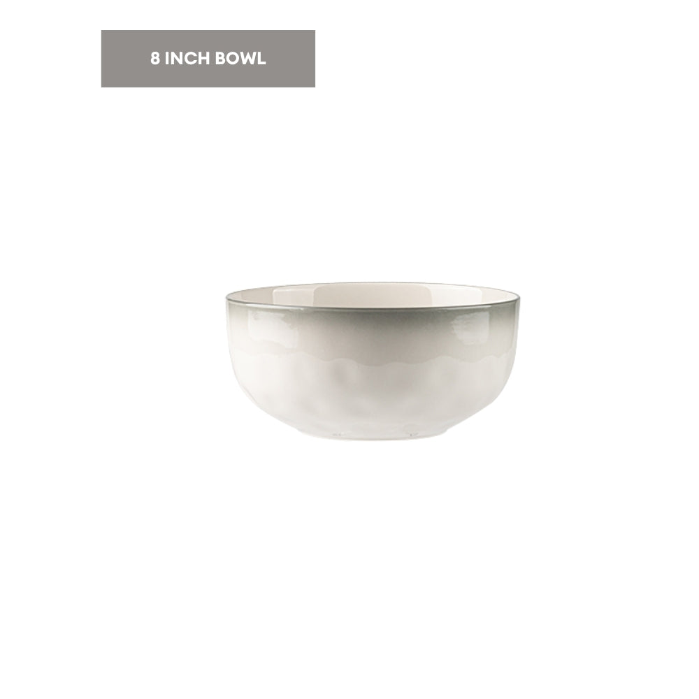 LOCAUPIN Ceramic Elegant Modern Dinnerware Microwave & Oven Safe High Quality Ceramic Bowl Plates Tableware Collection