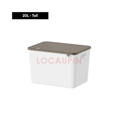 LOCAUPIN Storage Organizer Box with Lid Multifunctional Space Saver Home Supplies Make Up Office Household Organizer