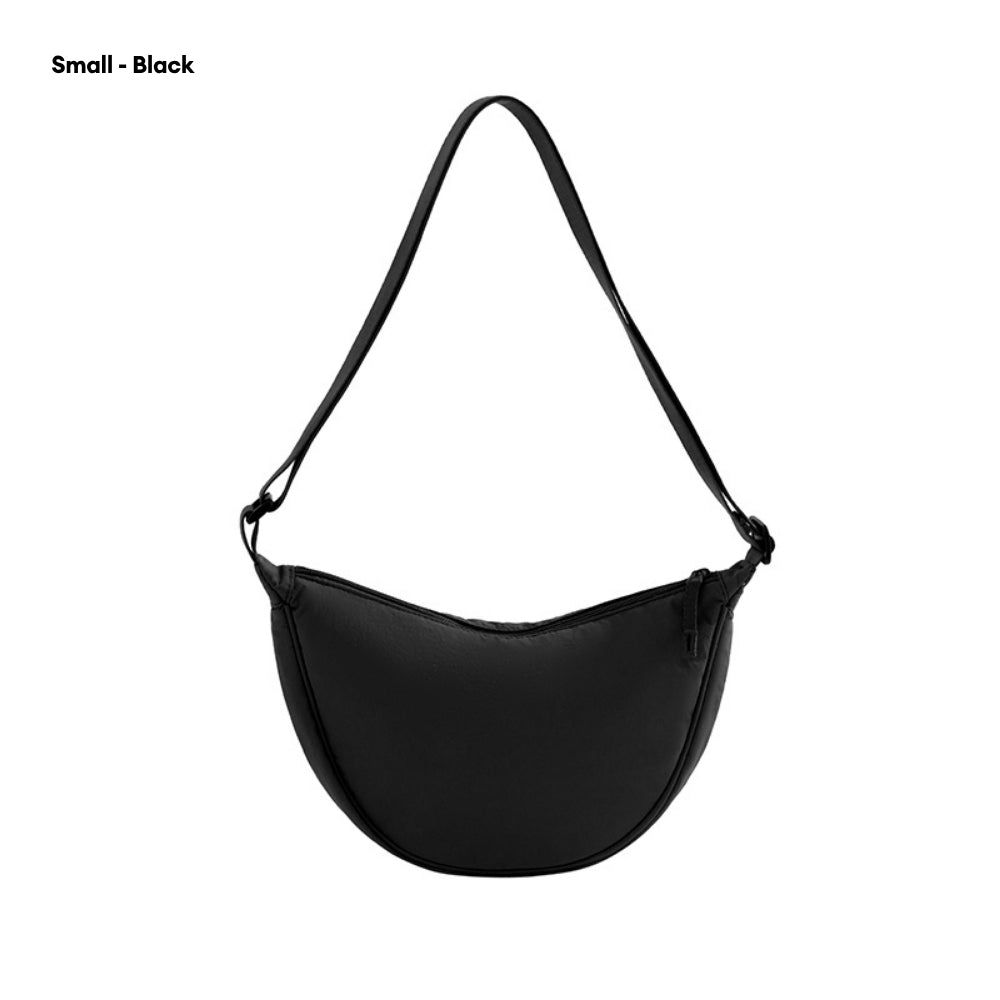 LOCAUPIN Moon Casual Cross Body Bag Nylon Messenger Bag Dumpling bag Portable Men and Women Simple Shoulder Sling Bag
