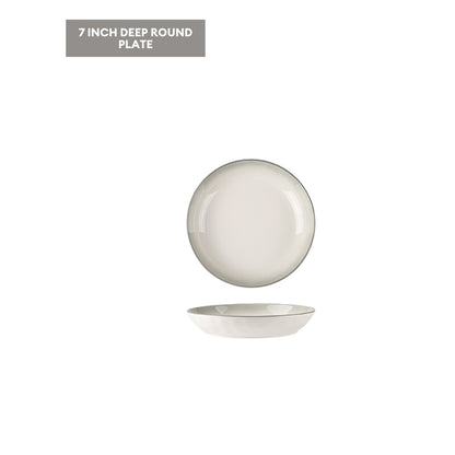 LOCAUPIN Ceramic Elegant Modern Dinnerware Microwave & Oven Safe High Quality Ceramic Bowl Plates Tableware Collection