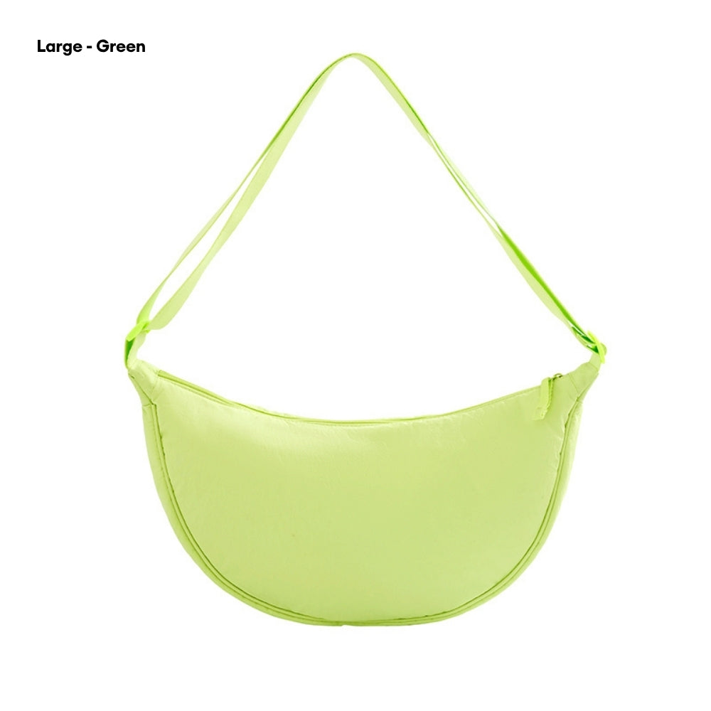 LOCAUPIN Moon Casual Cross Body Bag Nylon Messenger Bag Dumpling bag Portable Men and Women Simple Shoulder Sling Bag