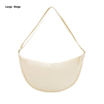LOCAUPIN Moon Casual Cross Body Bag Nylon Messenger Bag Dumpling bag Portable Men and Women Simple Shoulder Sling Bag