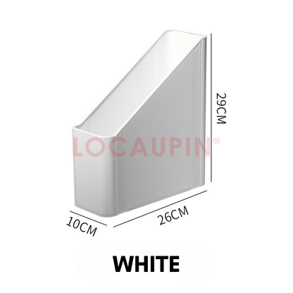 Locaupin Multifunctional File Organizer Books Magazine Folders Document Storage Box High Quality Office School Desktop Shelf Rack