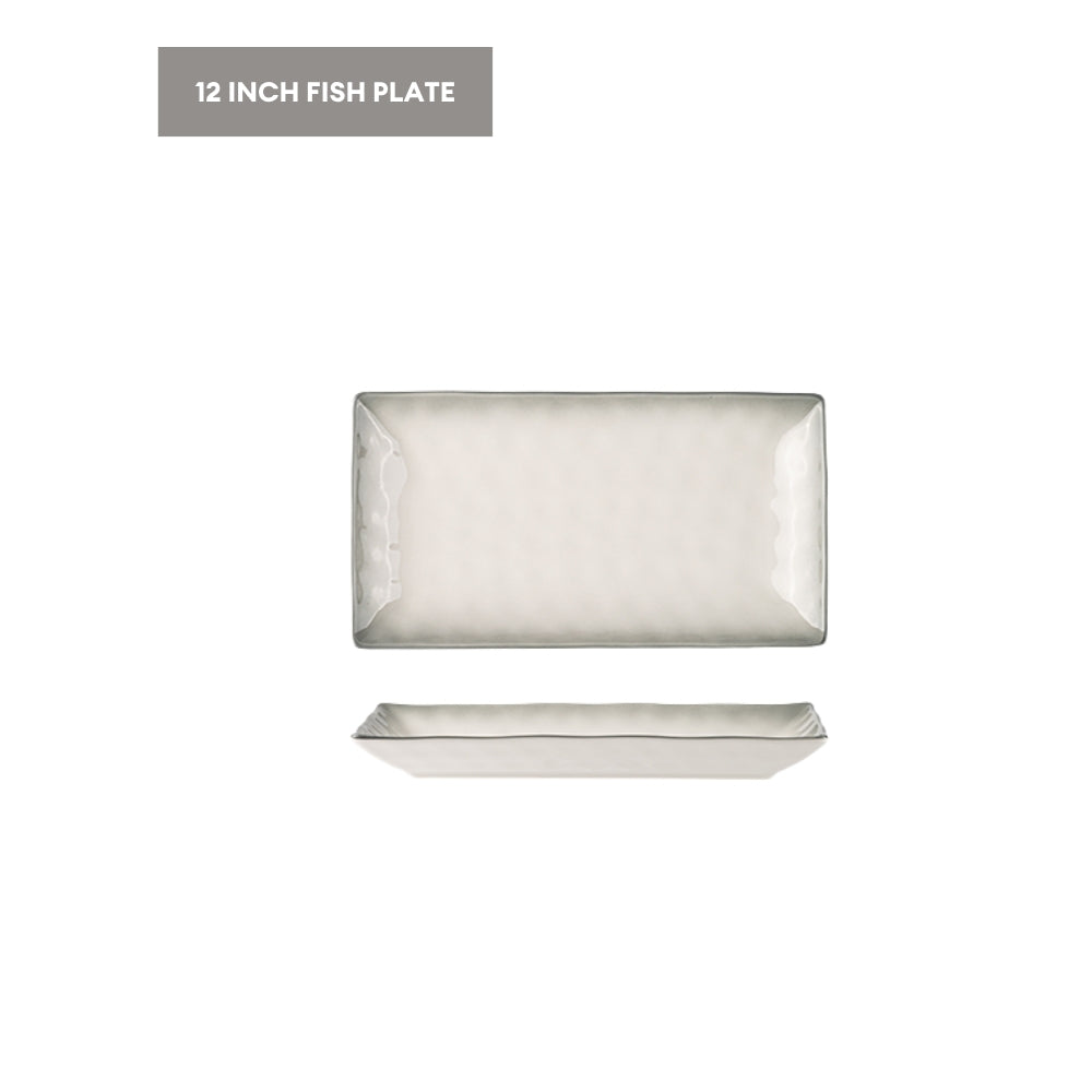 LOCAUPIN Ceramic Elegant Modern Dinnerware Microwave & Oven Safe High Quality Ceramic Bowl Plates Tableware Collection