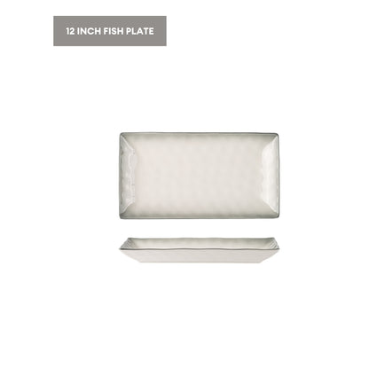 LOCAUPIN Ceramic Elegant Modern Dinnerware Microwave & Oven Safe High Quality Ceramic Bowl Plates Tableware Collection