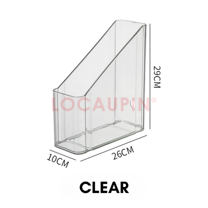 Locaupin Multifunctional File Organizer Books Magazine Folders Document Storage Box High Quality Office School Desktop Shelf Rack