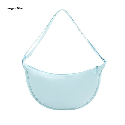 LOCAUPIN Moon Casual Cross Body Bag Nylon Messenger Bag Dumpling bag Portable Men and Women Simple Shoulder Sling Bag