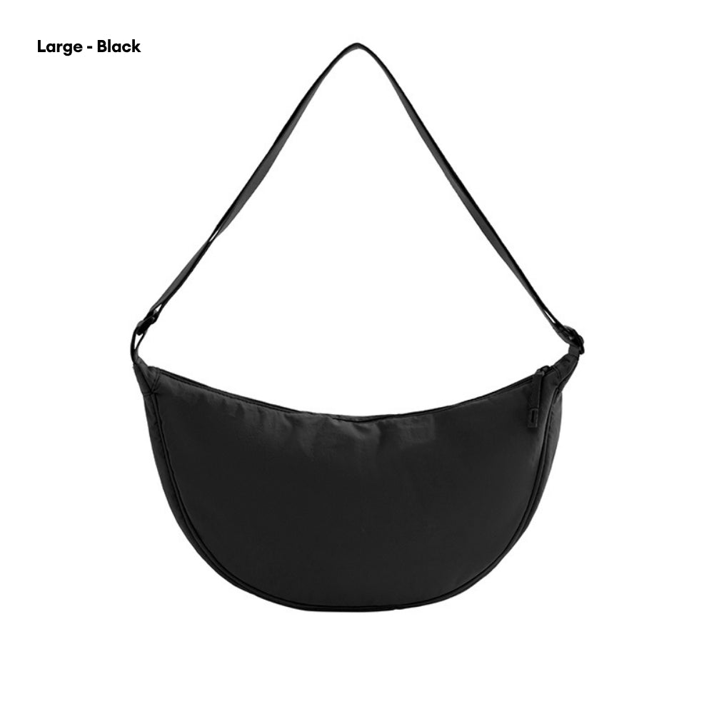 LOCAUPIN Moon Casual Cross Body Bag Nylon Messenger Bag Dumpling bag Portable Men and Women Simple Shoulder Sling Bag