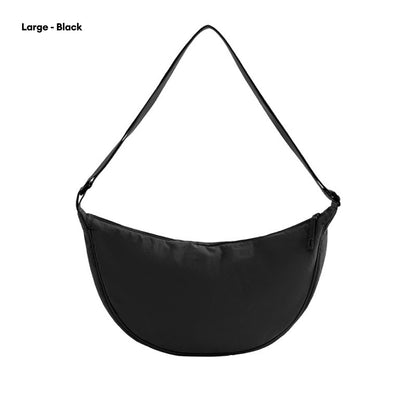 LOCAUPIN Moon Casual Cross Body Bag Nylon Messenger Bag Dumpling bag Portable Men and Women Simple Shoulder Sling Bag