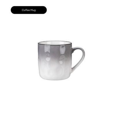 LOCAUPIN Minimalist Glazed Ceramic Dinnerware Microwave Oven Safe Multi-Size Plates and Bowls Dining Set Food Safe Plate