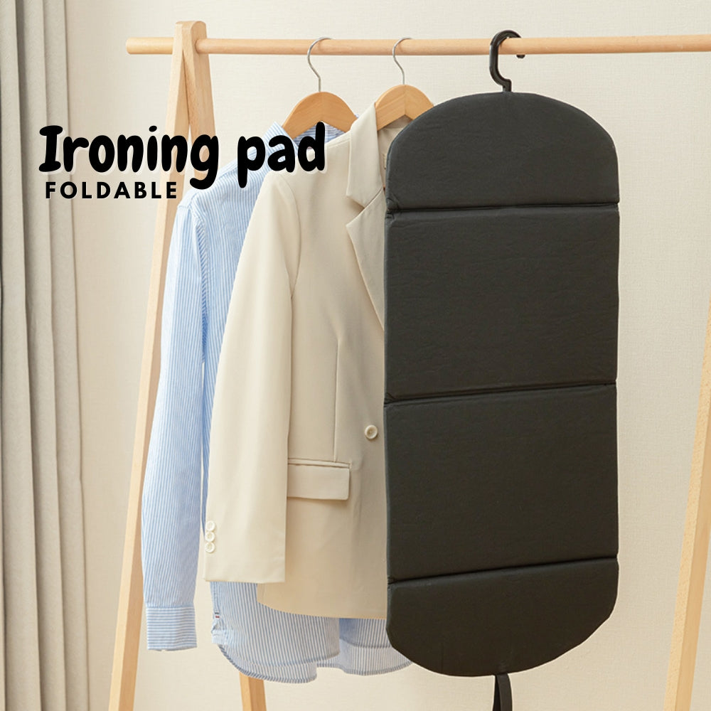 LOCAUPIN Foldable Ironing Board with Rotatable Hook Laundry Tools Hanging Space Saving Heat Insulation Ironing Mat