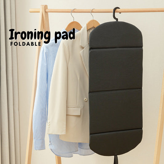 LOCAUPIN Foldable Ironing Board with Rotatable Hook Laundry Tools Hanging Space Saving Heat Insulation Ironing Mat