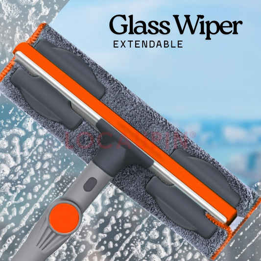 LOCAUPIN Window Glass Wiper Extendable Handle Window Cleaner Sponge Squeegees with Long Handle Household Cleaning Tools