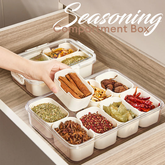 Locaupin Meal Prep Container Snack Serving Tray Compartment Food Organizer Bin Fruit Vegetable Storage Fridge Keeper