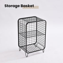 Load image into Gallery viewer, Locaupin Bookshelf Organizer Multifunctional Metal Storage Shelf Display Bedroom End/Side Table For Living Room Office Sofa Entryway
