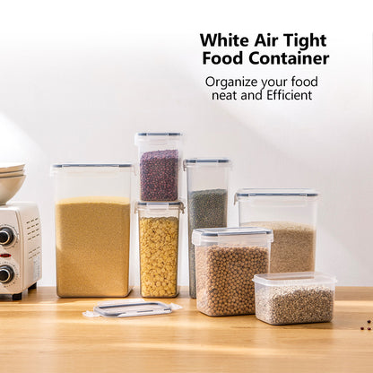 Dry Food Storage Containers Leak Proof Silicon Sealing Lock Lid Multipurpose Grain Powder Cereal Canister Jar