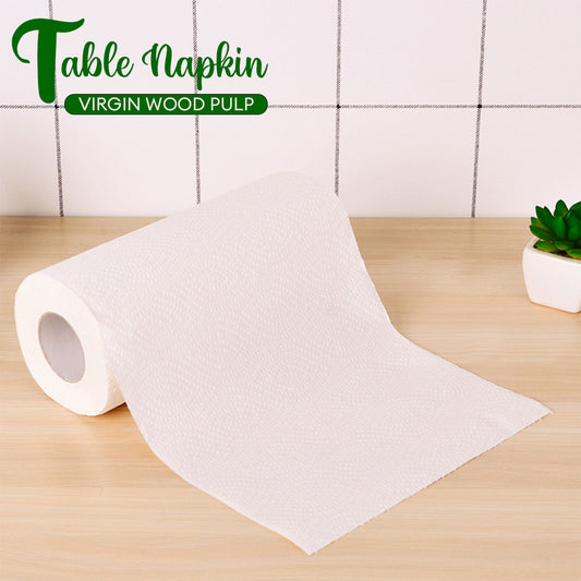 LOCAUPIN Multipurpose Plain Bath Tissue Towel Roll Strong and Absorbent Reusable Toilet Paper Napkin