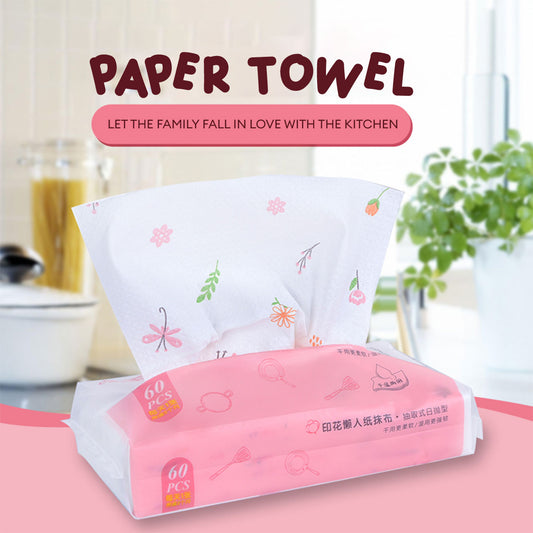 LOCAUPIN Disposable Dining Table Paper Napkin Absorbent Facial Tissue Make Up Removing