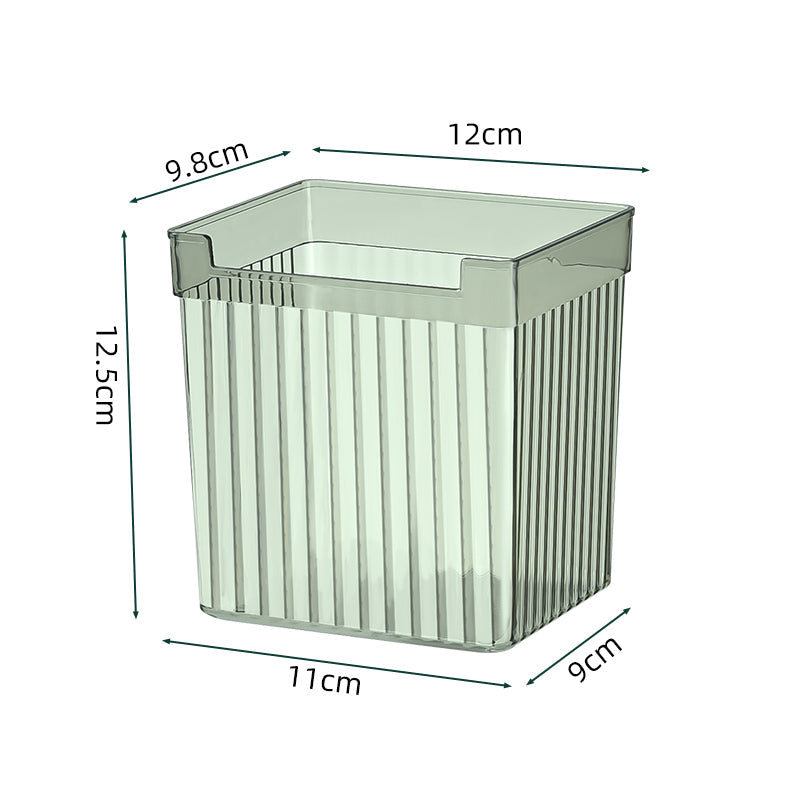 Locaupin Transparent Multipurpose Fridge Organizer Bin Refrigerator Side Door Storage Shelf Pantry Cabinet Cupboard Basket