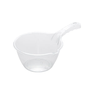 Locaupin Multipurpose Shower Accessories Shatter Proof Plastic Water Dipper Hair Wash Bucket Transparent Bath Ladle For Home Kitchen Bathroom Outdoor