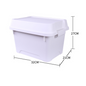 Locaupin Multifunctional Outdoor Indoor Storage Box Organizing Container Bin Secure Lock Compartment Easy Grip Durable Lid