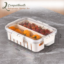 Load image into Gallery viewer, LOCAUPIN Food Container Washing Fruit Vegetable Storage Locking Lid Fridge Organizer Compartment
