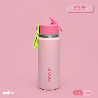 Locaupin MimiCup Series (6oz/9oz) Tumbler Sip & Strawless Insulated Vacuum Flask
