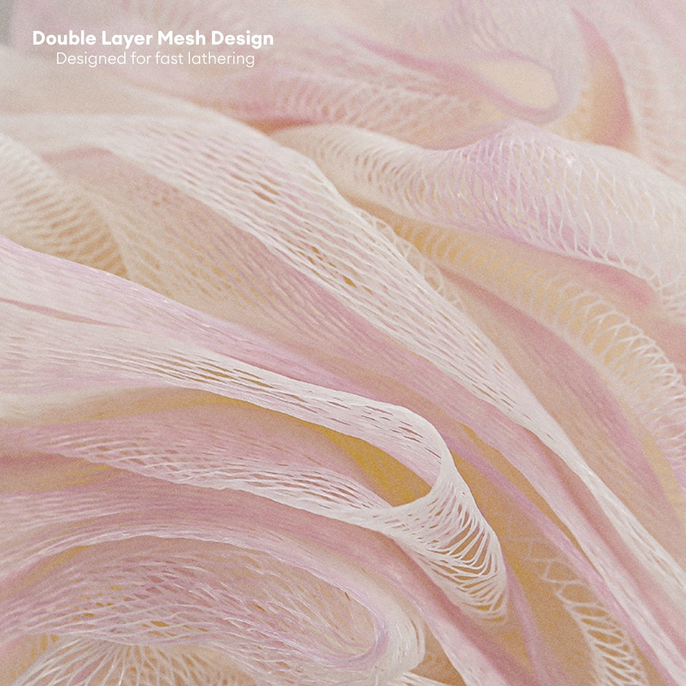 LOCAUPIN Bath Sponge Loofah Bath Ball High Quality Shower Mesh Net Body Scrub Cleaning Bubble Ball Scrubber Washcloth