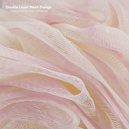 LOCAUPIN Bath Sponge Loofah Bath Ball High Quality Shower Mesh Net Body Scrub Cleaning Bubble Ball Scrubber Washcloth