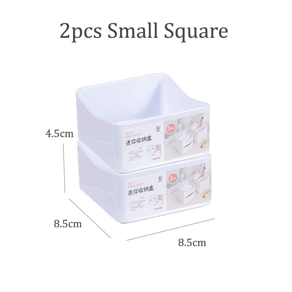 Locaupin Multipurpose Stackable Desktop Organizer Shelf Vanity Dresser Countertop Skincare Jewelry Cosmetic Storage Makeup Brushes Holder