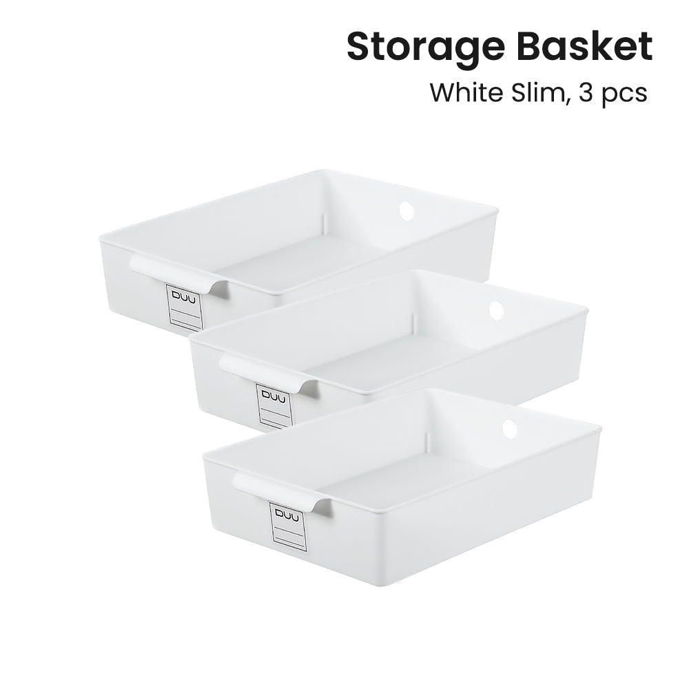 Locaupin Large Multifunctional Sorting Storage Basket Organizer Box Space Saver Wardrobe Cabinet Drawer Type Shelf Set