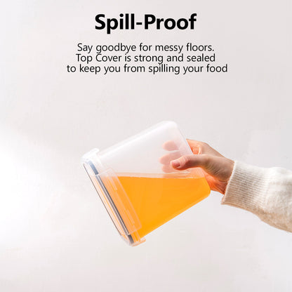 Dry Food Storage Containers Leak Proof Silicon Sealing Lock Lid Multipurpose Grain Powder Cereal Canister Jar