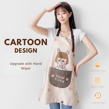 Load image into Gallery viewer, LOCAUPIN Kitchen Cooking Apron with Hand Wipe Pocket Adjustable Neck Strap Oil and Dirt Proof
