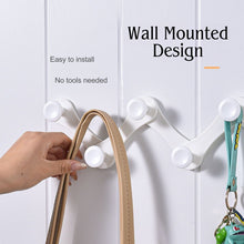 Load image into Gallery viewer, Locaupin Foldable Wall Mounted Hook Multipurpose Hanging Organizer Bathroom Expandable Rack Storage
