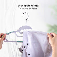 Load image into Gallery viewer, Locaupin Set of Clothes Hanger Laundry Closet Cabinet Organizer Non Slip Rotatable Hook Heavy Duty for Coats Jacket Suit T-Shirt
