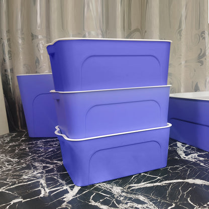 Locaupin 3pcs Small Multipurpose Storage Box Wardrobe Organizer Closet Underwear Socks Ties Cosmetic Box with White Lid