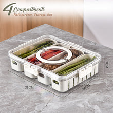 Load image into Gallery viewer, LOCAUPIN Food Container Washing Fruit Vegetable Storage Locking Lid Fridge Organizer Compartment
