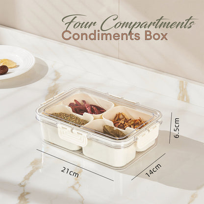 Locaupin Meal Prep Container Snack Serving Tray Compartment Food Organizer Bin Fruit Vegetable Storage Fridge Keeper