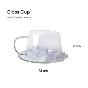 Locaupin Tea Pot Maker with Removable Spout Filter Heat Resistant Borosilicate Glass Bamboo Lid Kettle Hot Cold Beverage