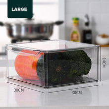 Load image into Gallery viewer, Locaupin Stackable Food Storage Fridge Container Pantry Cabinet Keeper Kitchen Refrigerator Organizer Bin With Lid
