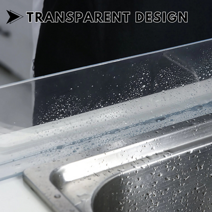 Locaupin Kitchen Sink Transparent Water Barrier Household Waterproof Splash Guard Anti-Splash Protector Simple Water Baffle Board