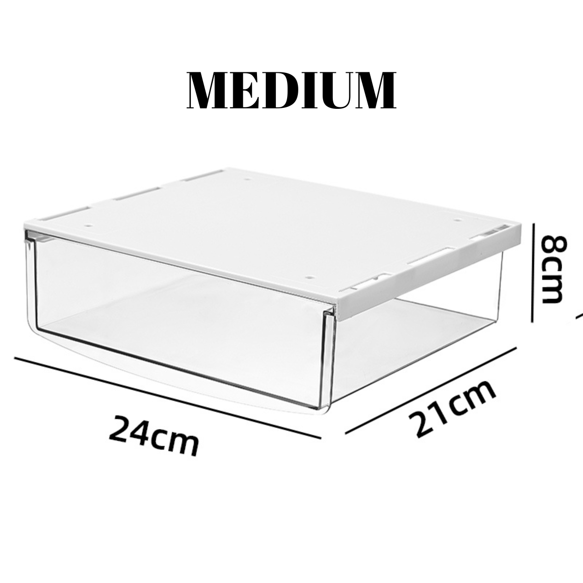 Locaupin Desktop Mini Drawer Hidden Under Table Pull Out Storage Tray Space Saving Office Stationery Closet Cosmetic Vanity Home Organizer