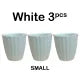 Load image into Gallery viewer, Locaupin White Line Textured Flower Pot Modern Home Garden Plants Outdoor Decor Wicking Rope Self Watering Planter
