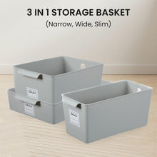 Load image into Gallery viewer, Locaupin Multifunctional Sorting Storage Basket Organizer Box Space Saver Wardrobe Cabinet Drawer Type Shelf Set
