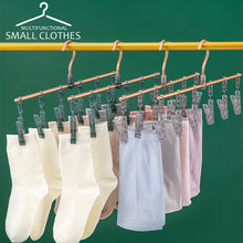 Load image into Gallery viewer, Locaupin Aluminum Laundry Drying Socks Baby Clothes Underwear Hanger Clips Indoor Outdoor Closet Organizer
