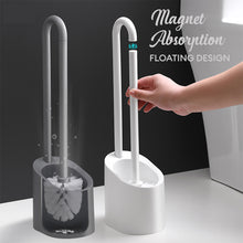 Load image into Gallery viewer, Locaupin Household Toilet Bowl Brush and Holder Stand Magnetic Handle Ventilated Quick Drying Bathroom Scrubber Deep Cleaning Tool
