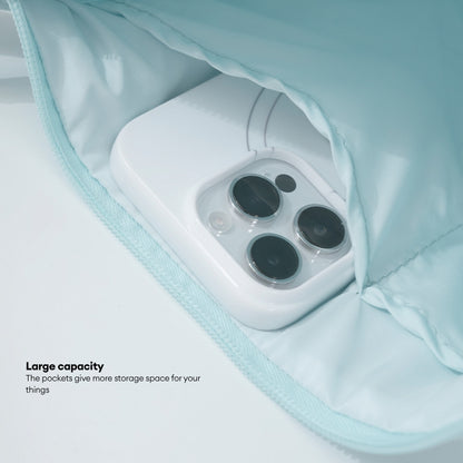 LOCAUPIN Moon Casual Cross Body Bag Nylon Messenger Bag Dumpling bag Portable Men and Women Simple Shoulder Sling Bag