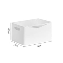 Load image into Gallery viewer, Locaupin PET Plastic Stackable Desktop Storage Cosmetic Box Pantry Countertop Organizer Bin Bathroom Container Shelf with Lid and Handle
