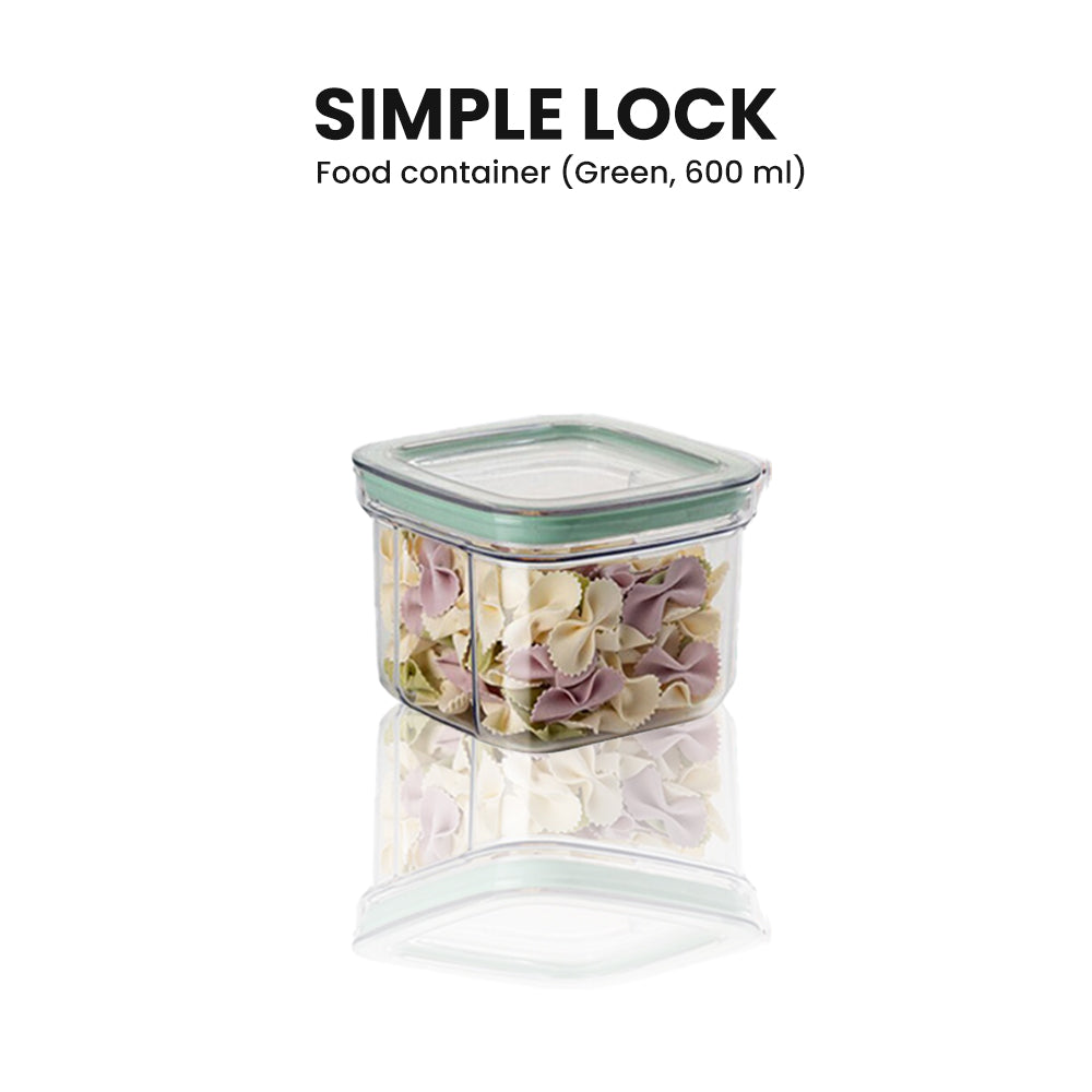 Locaupin Cereal and Dry Food Storage Canister Container Jar Kitchen Pantry Organizer Simple Press Lock Lid