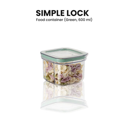 Locaupin Cereal and Dry Food Storage Canister Container Jar Kitchen Pantry Organizer Simple Press Lock Lid